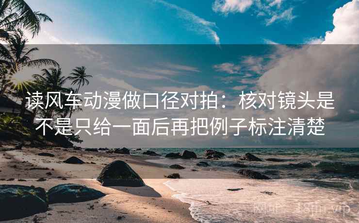 读风车动漫做口径对拍：核对镜头是不是只给一面后再把例子标注清楚  第2张